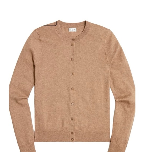 J. Crew - NWT Classic Cotton Cardigan Sweater Sz M - Picture 1 of 9